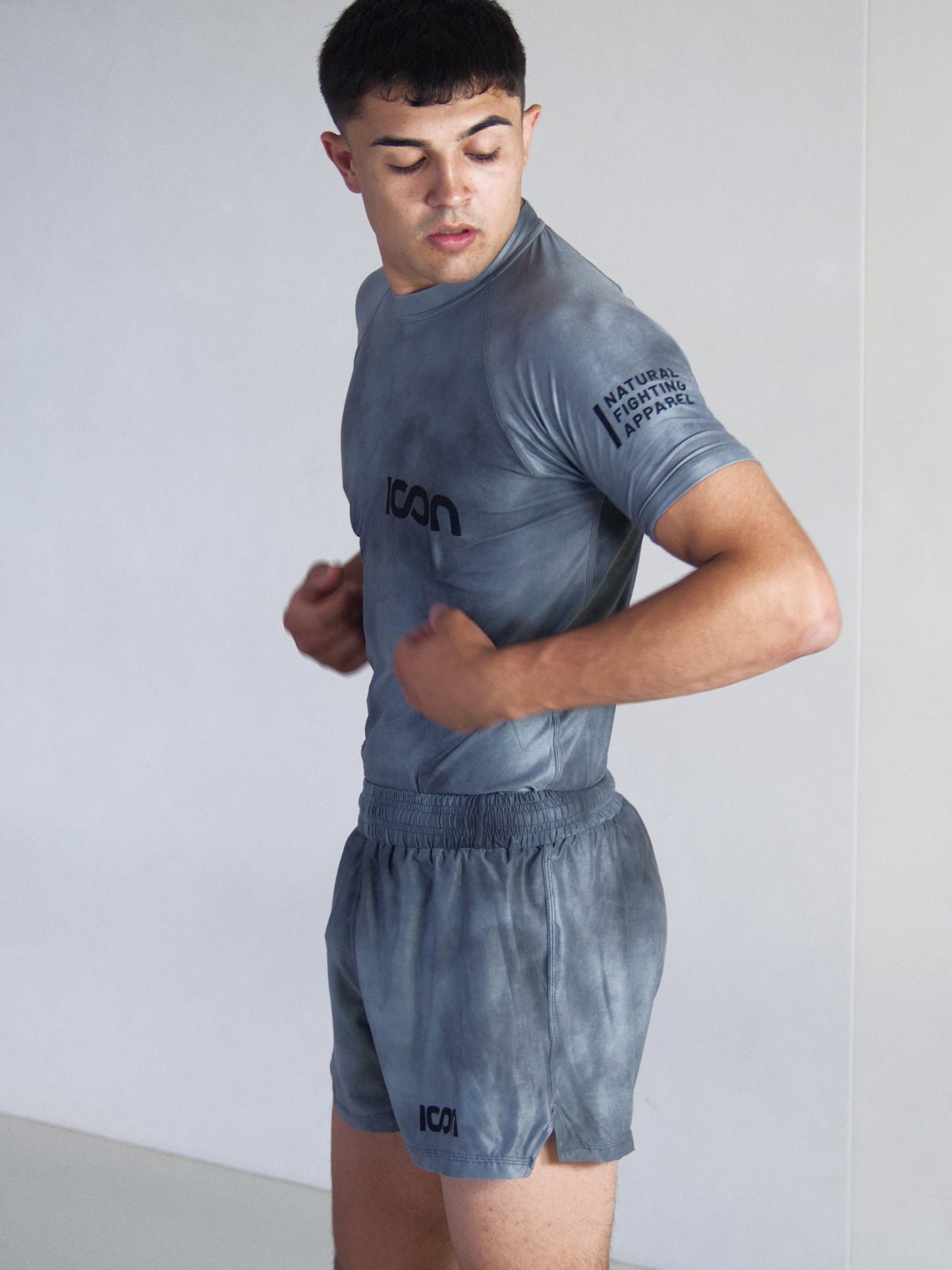 Adult Bamboo MMA/BJJ Rash Guard – Unisex | Grey Smoke