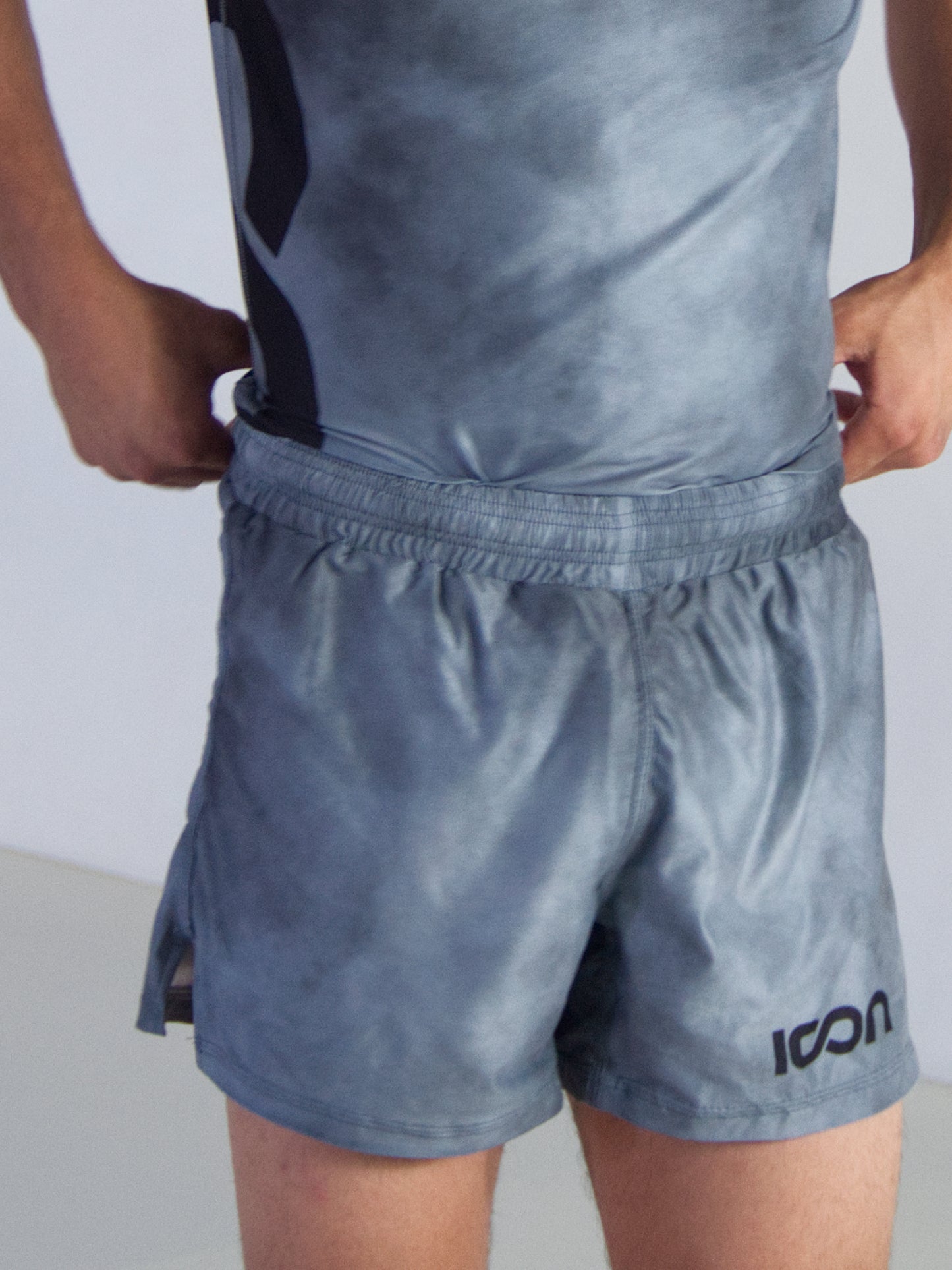 Adult Bamboo MMA/BJJ Grappling Shorts – Unisex | Grey Smoke