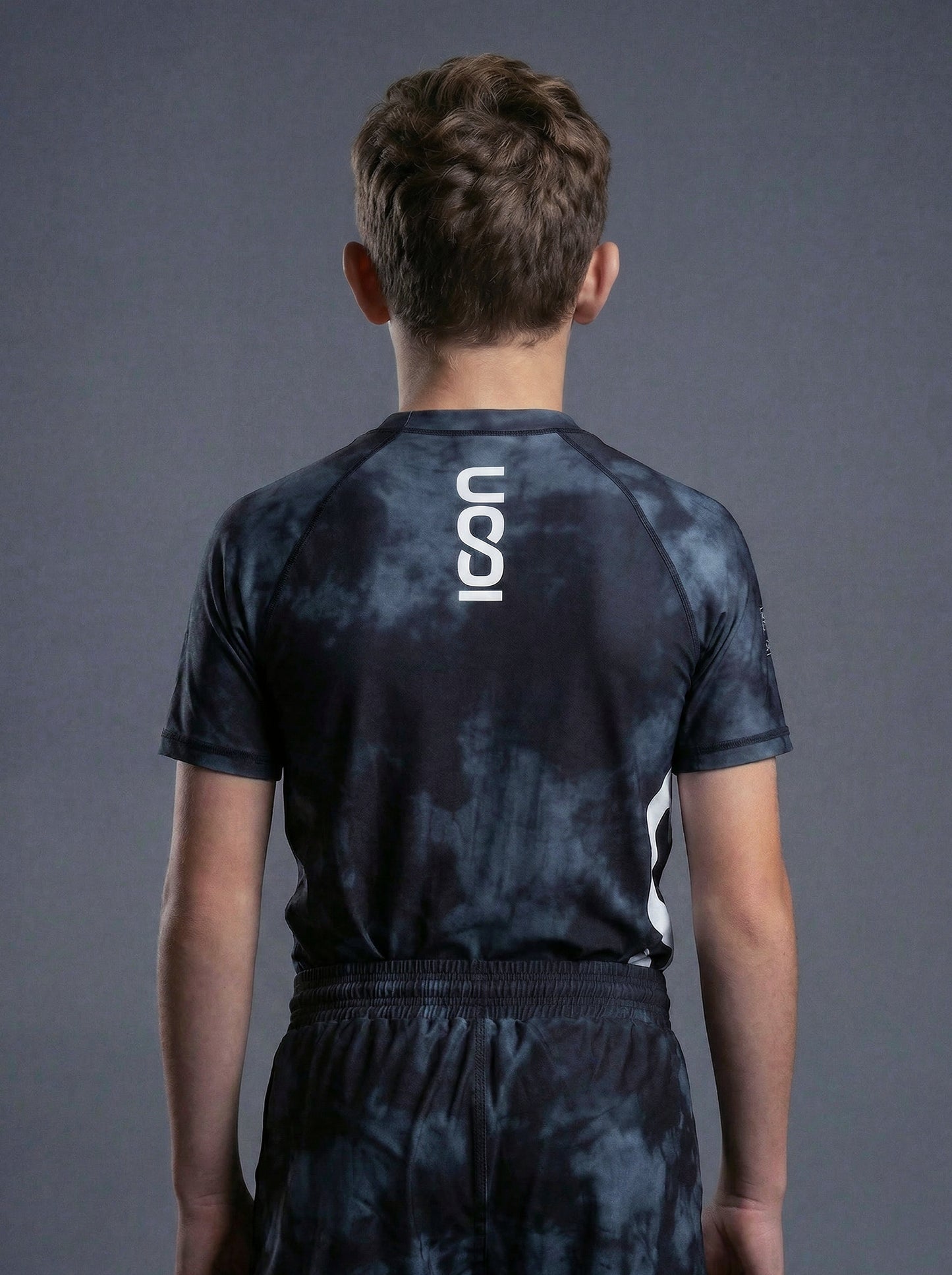 Kids Bamboo MMA/BJJ Rash Guard – Unisex | Black Smoke