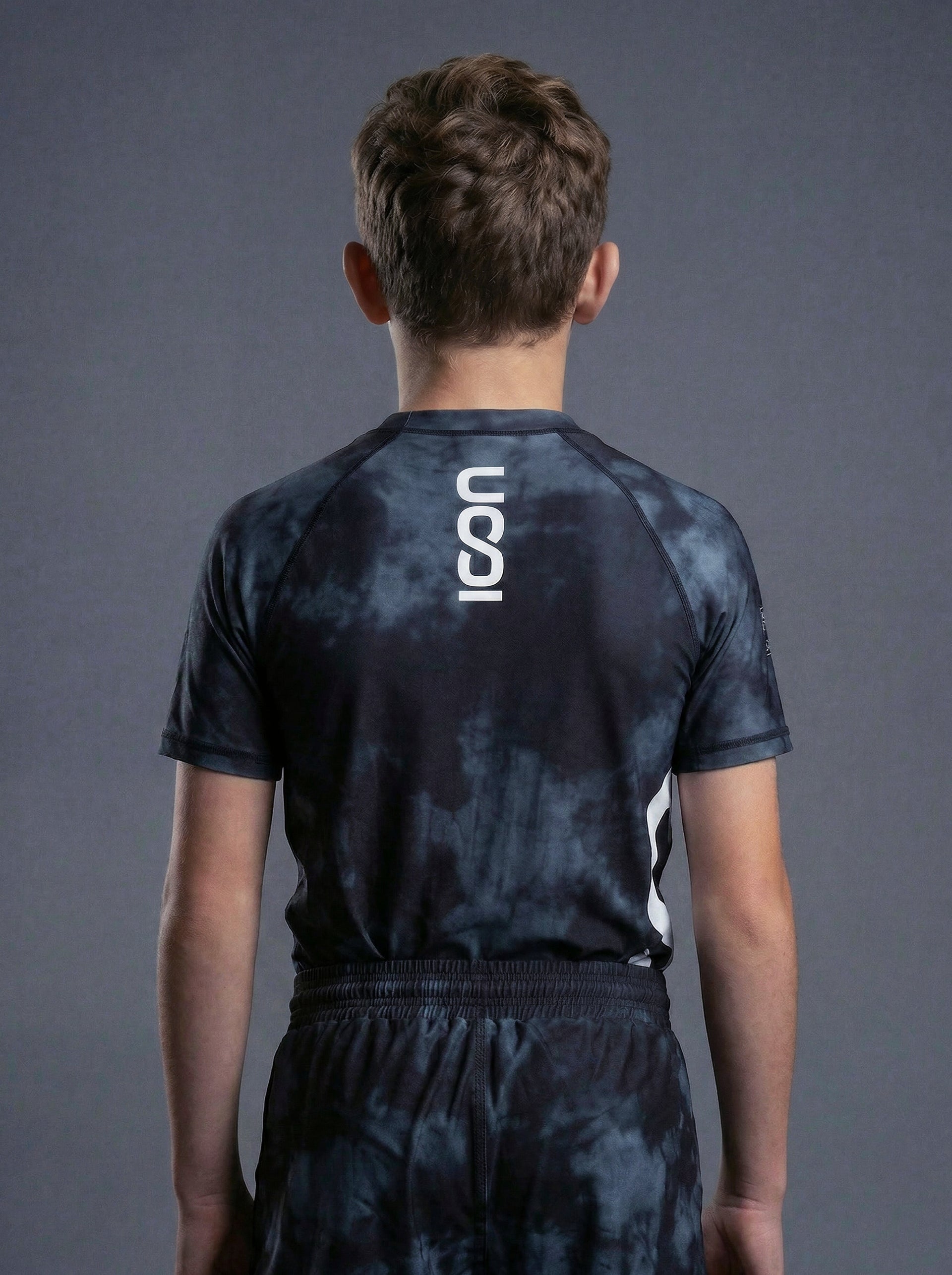 Kids Bamboo MMA/BJJ Rash Guard – Unisex | Black Smoke