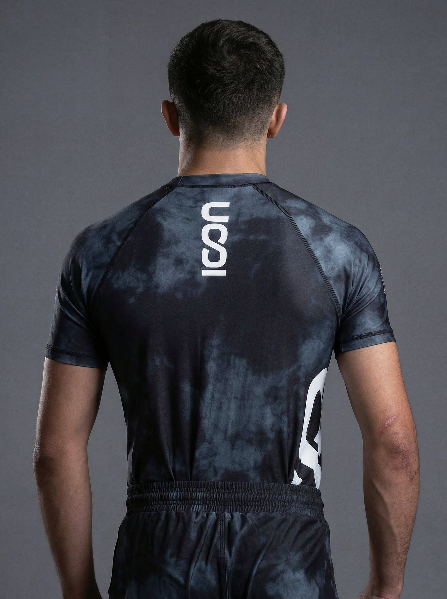 Adult Bamboo MMA/BJJ Rash Guard – Unisex | Black Smoke