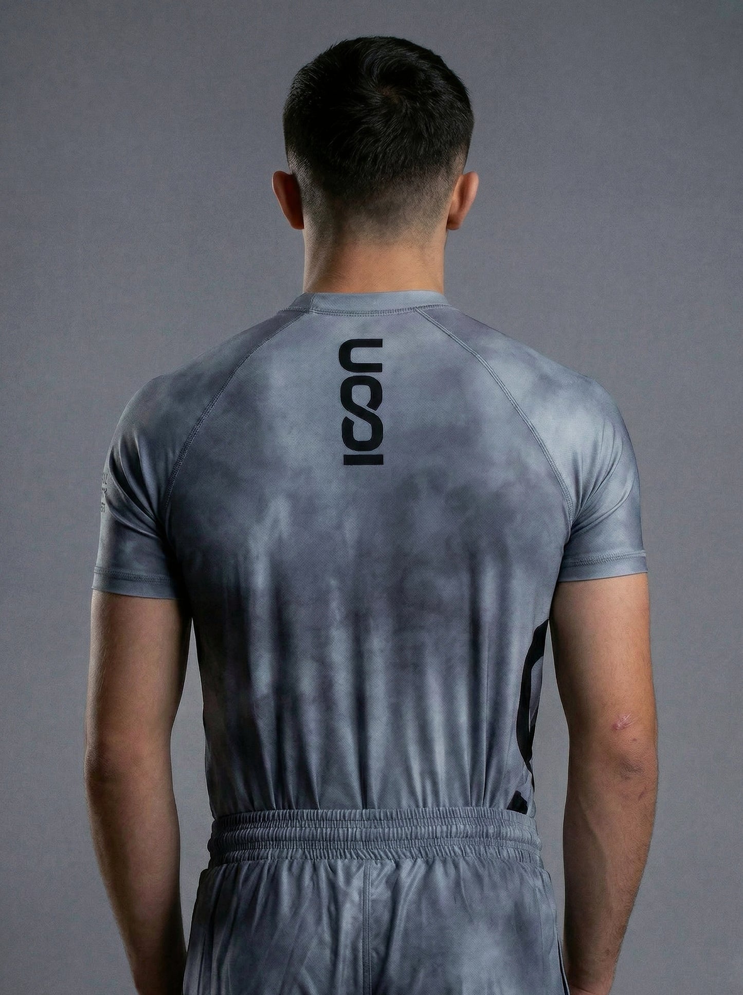 Adult Bamboo MMA/BJJ Rash Guard – Unisex | Grey Smoke