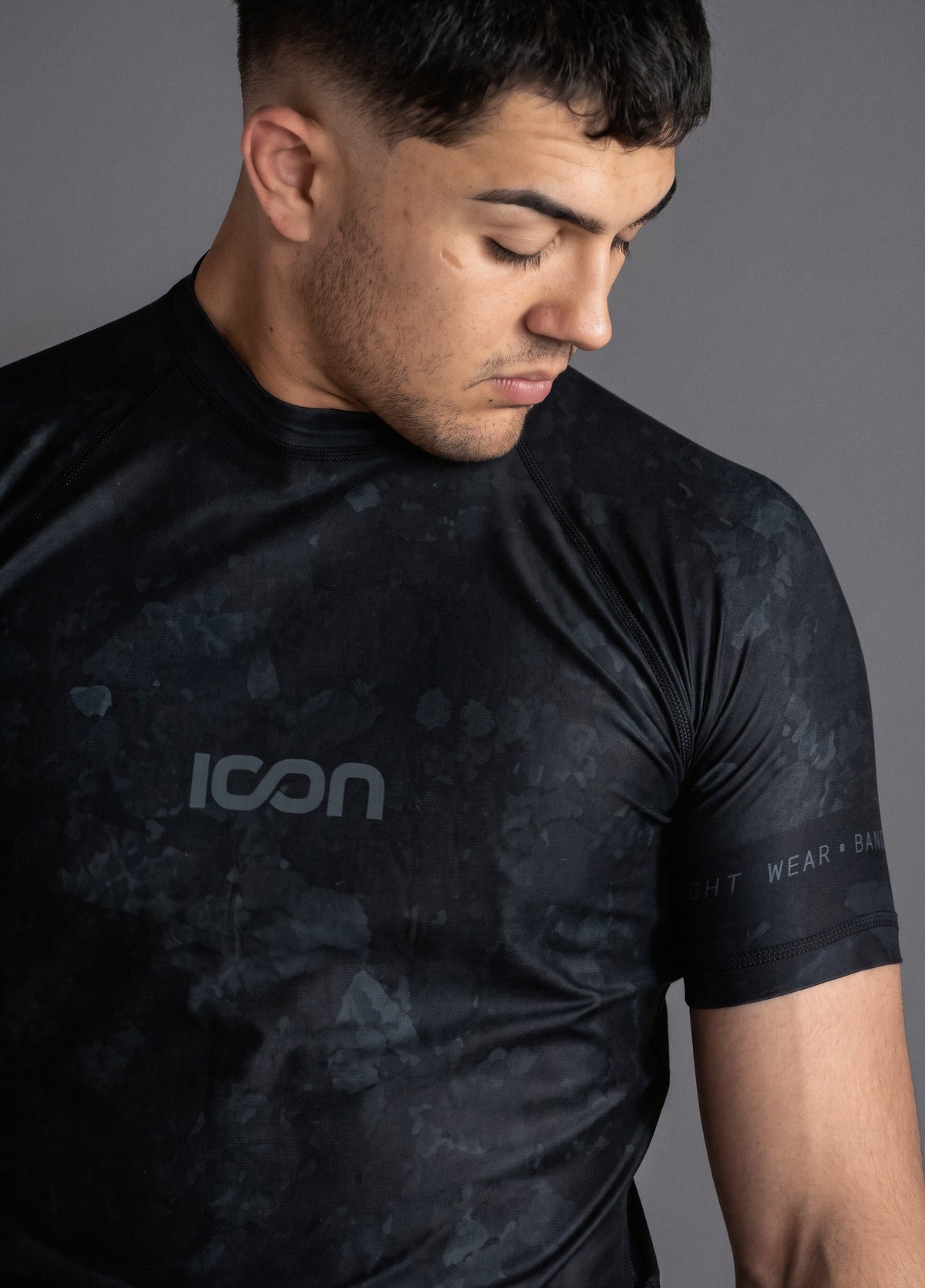 Adult Bamboo MMA/BJJ Rash Guard – Unisex | Obsidian