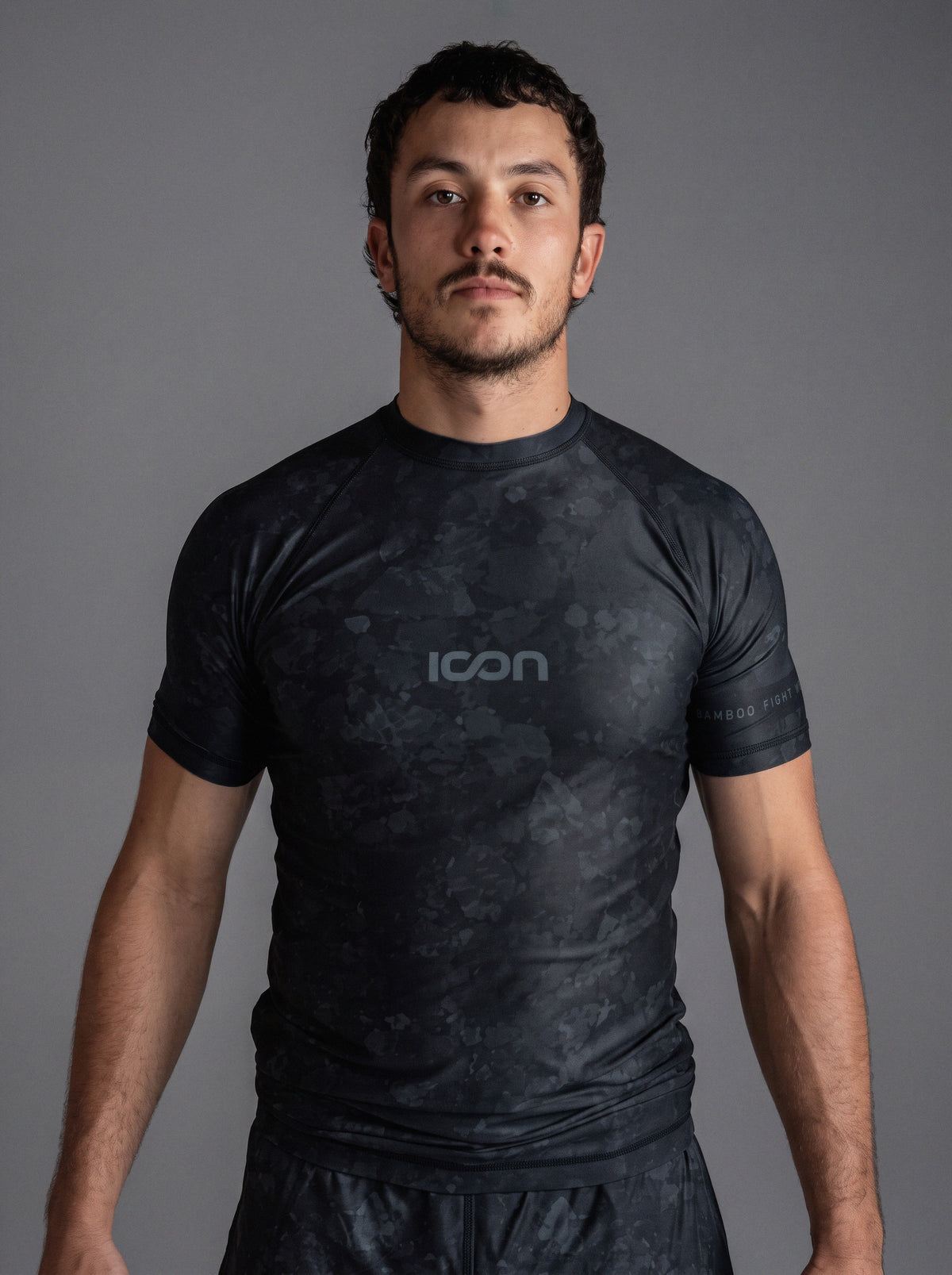 Adult Bamboo MMA/BJJ Rash Guard – Unisex | Obsidian