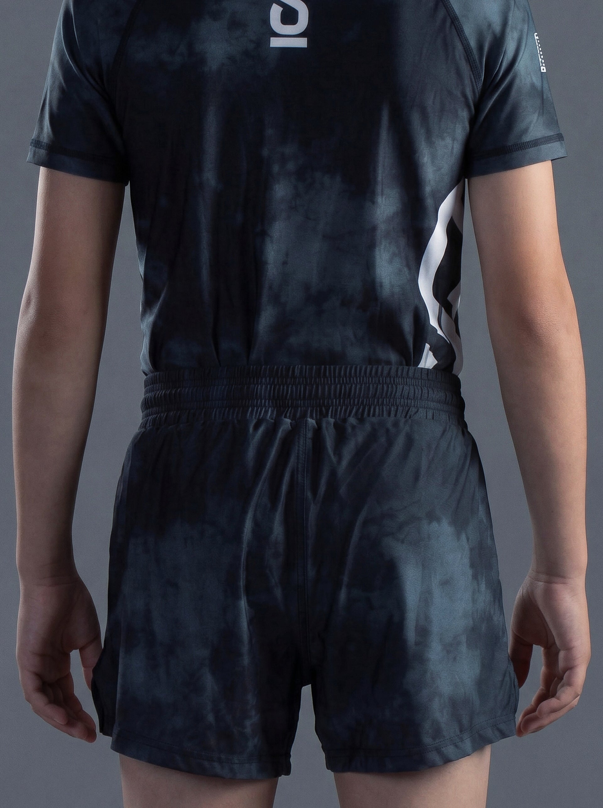 Kids Bamboo MMA/BJJ Grappling Shorts – Unisex | Black Smoke