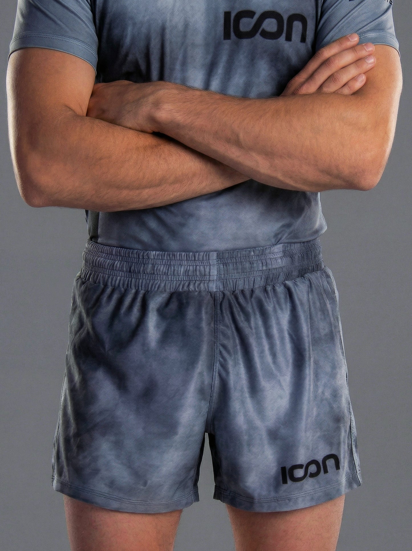 Adult Bamboo MMA/BJJ Grappling Shorts – Unisex | Grey Smoke