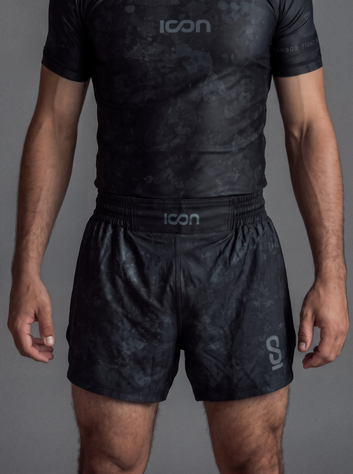 Adult Bamboo MMA/BJJ Grappling Shorts – Unisex | Obsidian